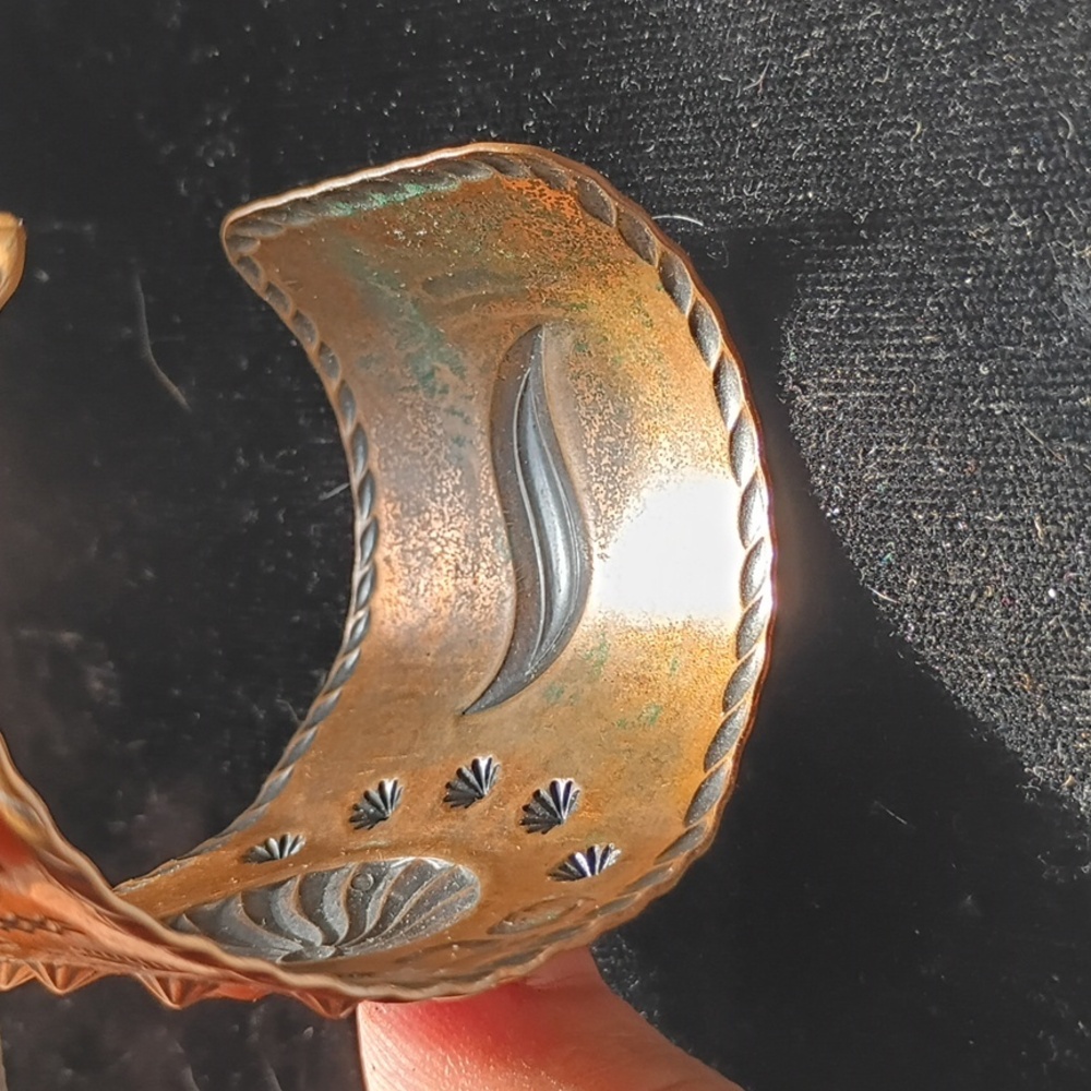 Engraved Copper Cuff Bracelet - image 7